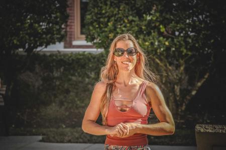 Woman Wearing Red Tank Top