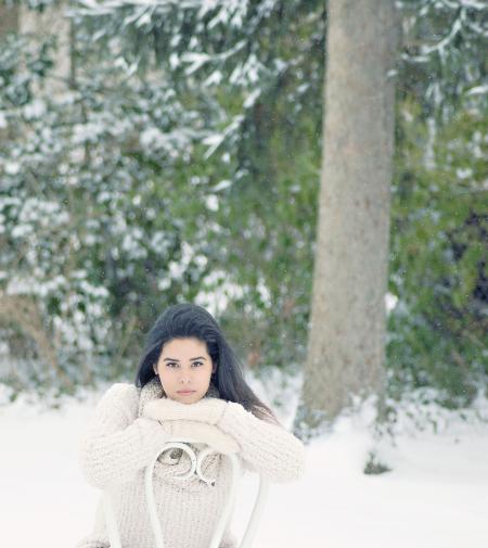 Woman Wearing Sweater