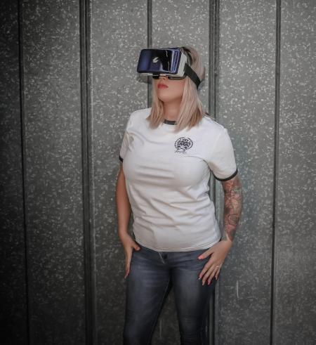Woman Wearing Vr Goggles