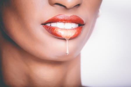 Woman With Red Lipstick