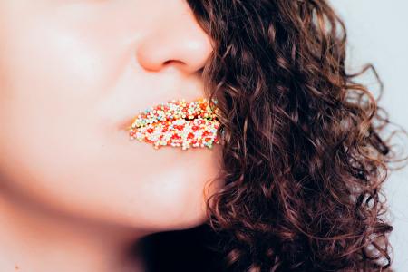 Woman's Multicolored Ball Lipstick