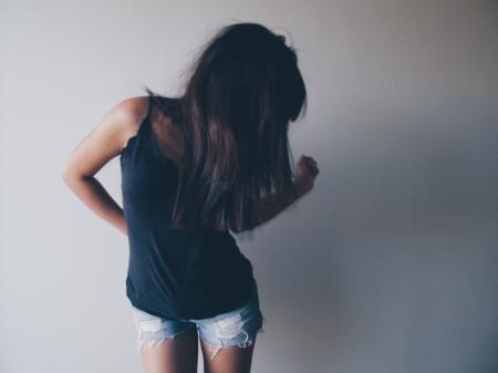 Women's Black Sleeveless Shirt