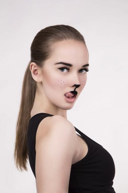 Women's Wearing Black Tank Top Shirt