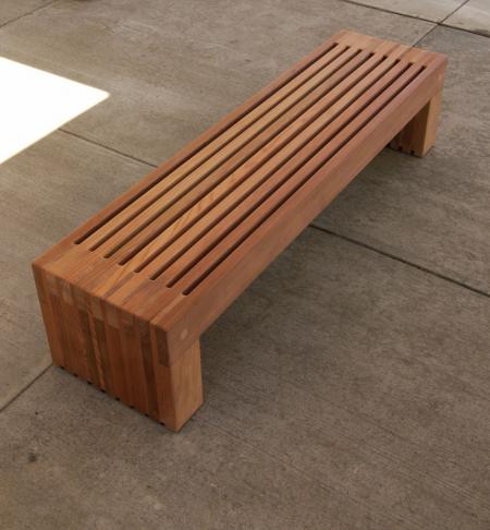 Wood benches