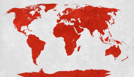 World Map - Red Velvet
