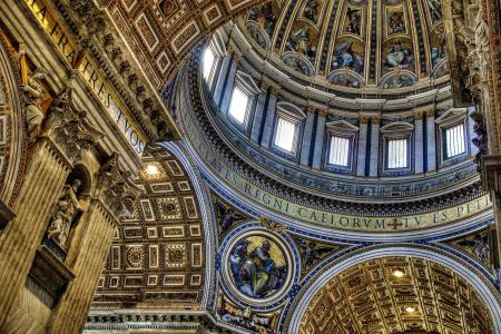 Worm's Eye View of Brown and White Cathedral during Daytime