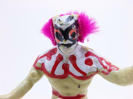Wrestler clown toy