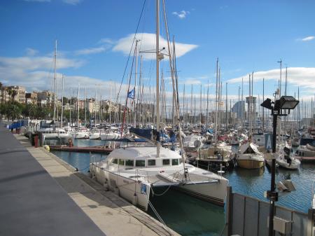 Yacht marina in Barcelona, Spain