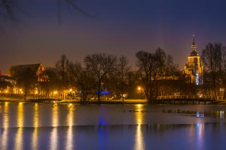 Yellow and Blue Tower