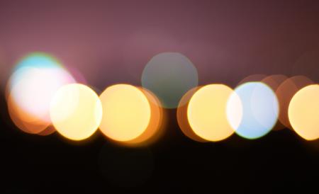 Yellow and White Lights Bokeh