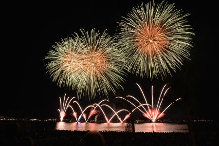 Yellow Orange and Red Fireworks during Nighttime