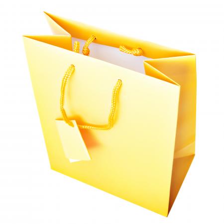 yellow shopping bag