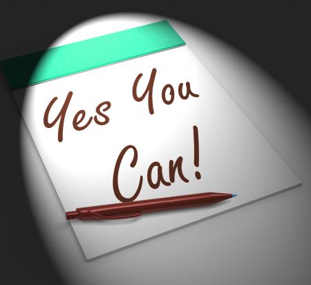 Yes You Can! Notebook Displays Positive Incentive And Persistence