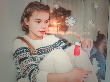 Young Woman Playing