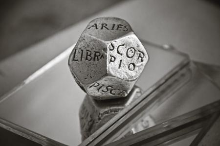 Zodiac Cube in Grayscale