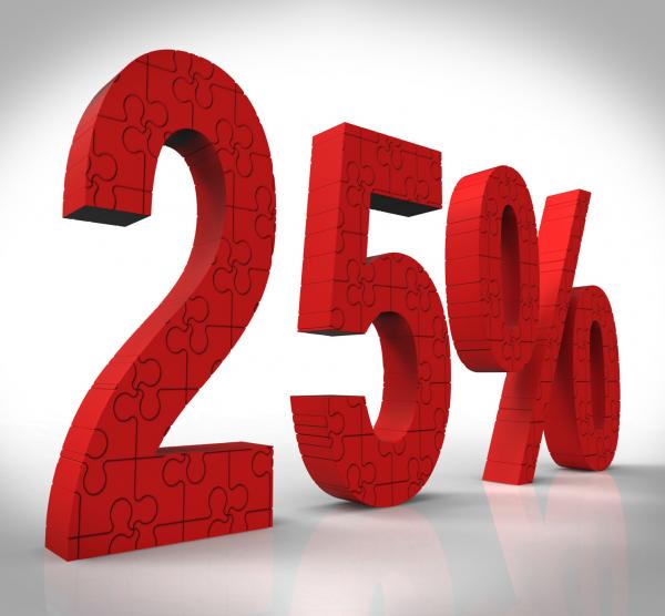 25 Puzzle Showing Gift Coupon And Savings