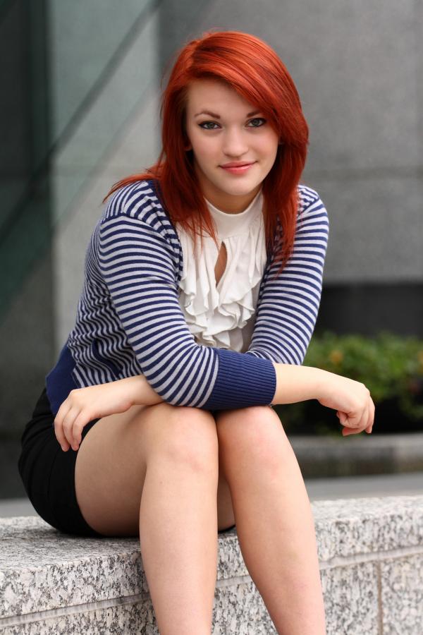 A beautiful young business woman