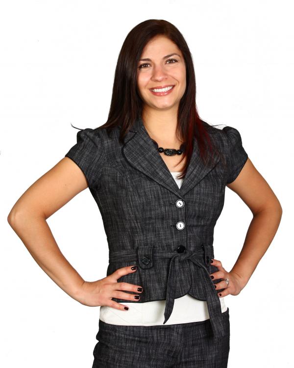 A Beautiful Young Business Woman Posing
