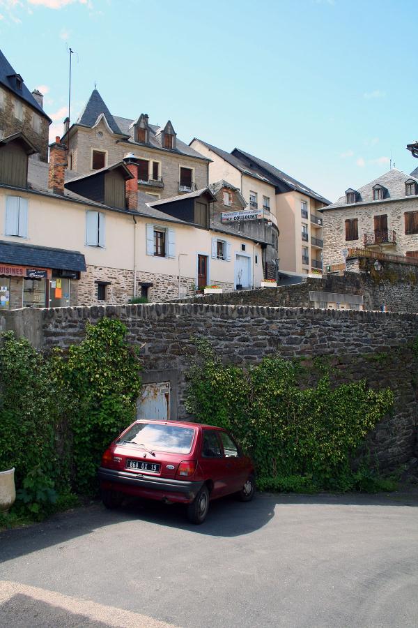 A car on steep road