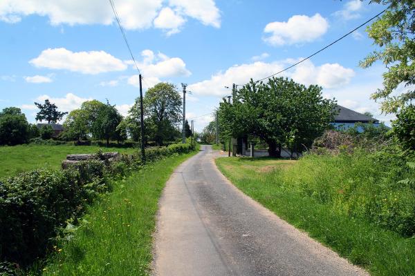 A country road in the south of france