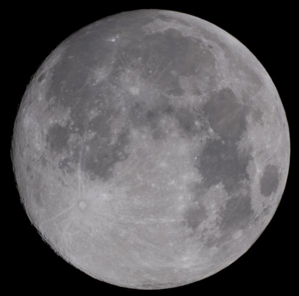 A grey moon