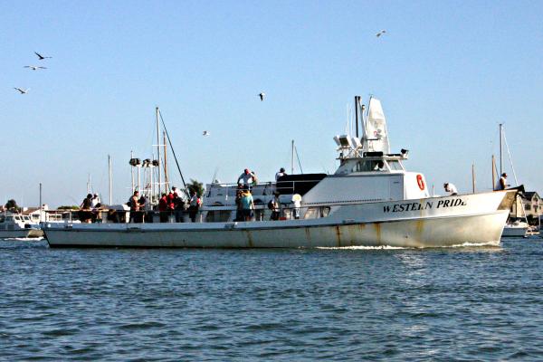 A group of people on a boat