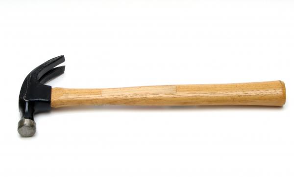 A hammer isolated on a white background