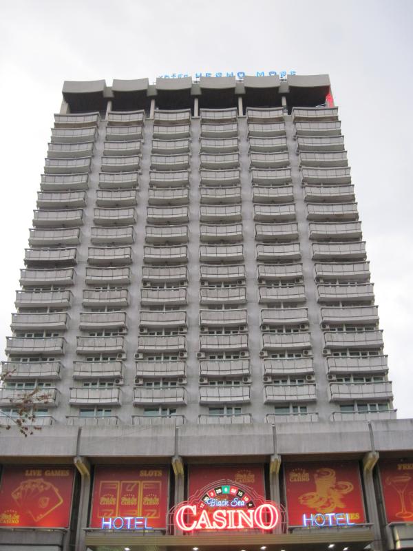 A hotel and casino building