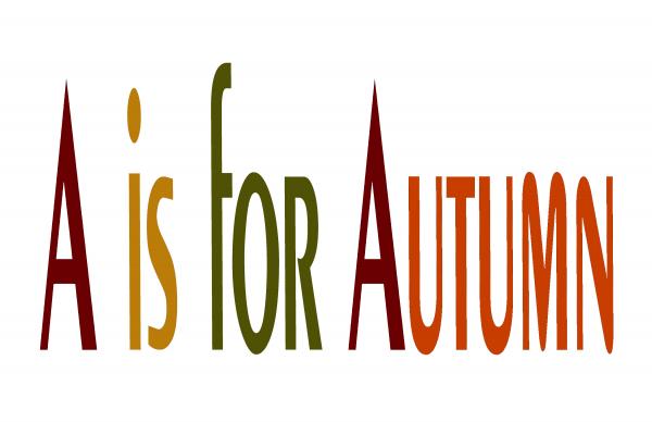 A is for Autumn - White
