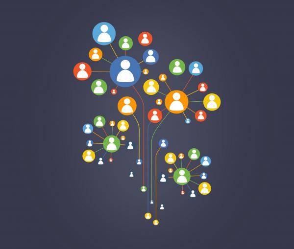 A Network of Personal Connections and Contacts