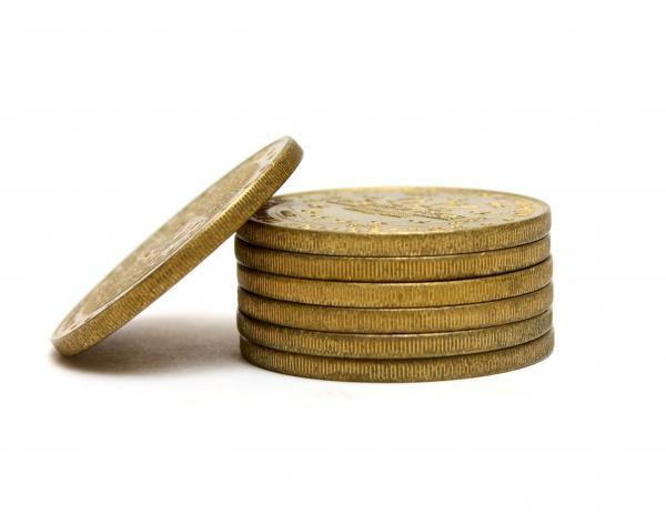 A stack of gold coins