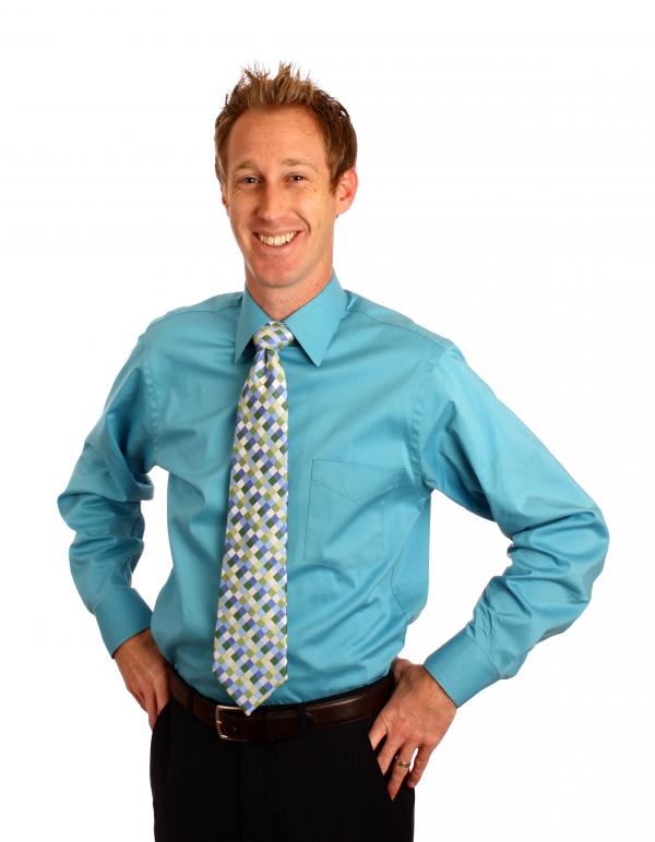 A young businessman in a tie
