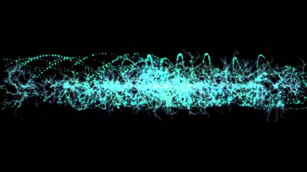 Abstract light spiral