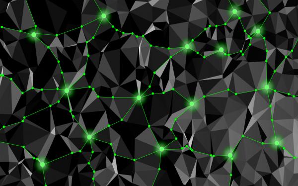 Abstract Network with Delaunay Triangles