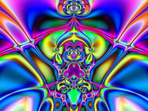 Abstract Open Heart Fractal