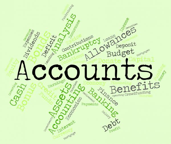 Accounts Words Indicates Balancing The Books And Accounting