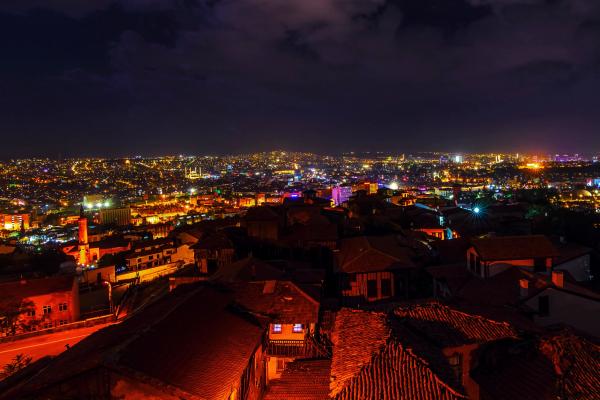 Aerial Photograph Of City During Nighttime