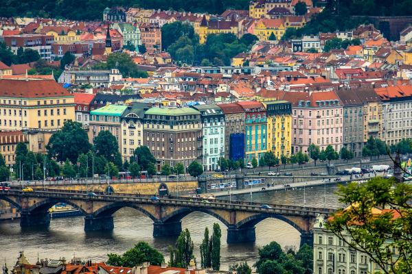 Aerial Photography of Bridge Beside the City