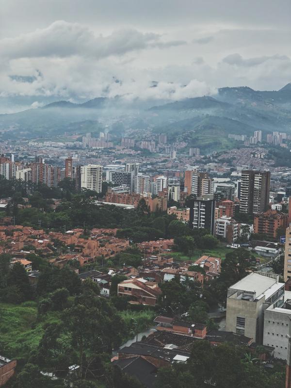 Aerial View of City Buildings