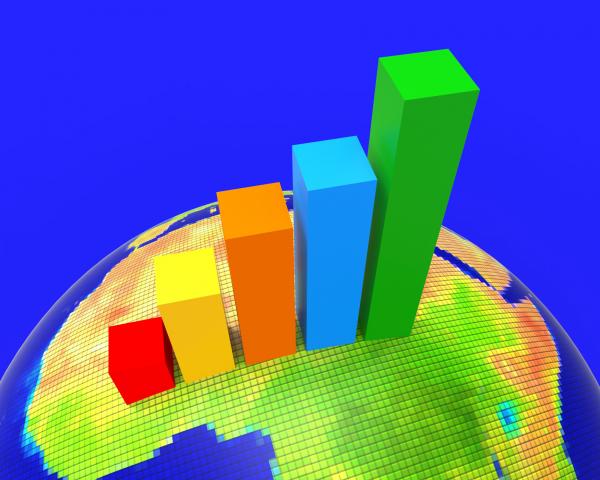 Africa Graph Indicates Financial Report And Analysis