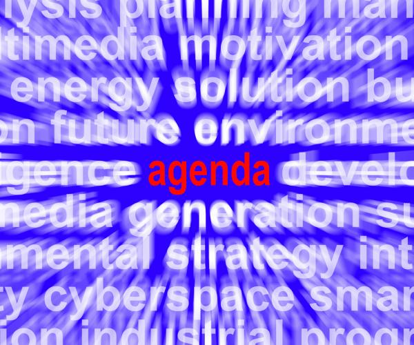 Agenda Word Means Program Schedule Or Line up