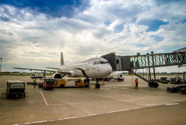 Air France Airbus A321 at Warsaw Chopin Airport