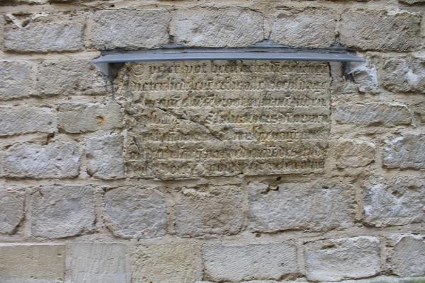 Ancient inscription on wall