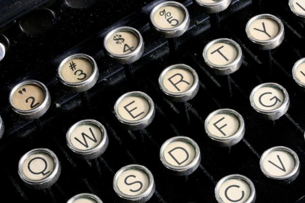 Antique Typewriter Close-up