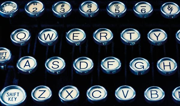 Antique Typewriter Close-up