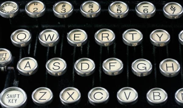 Antique Typewriter Close-up