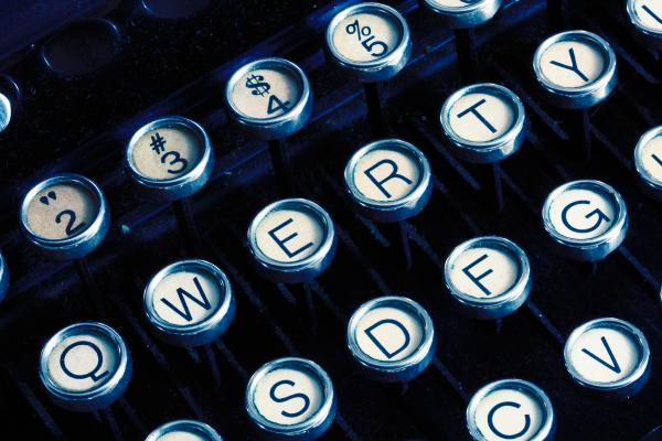 Antique Typewriter Close-up