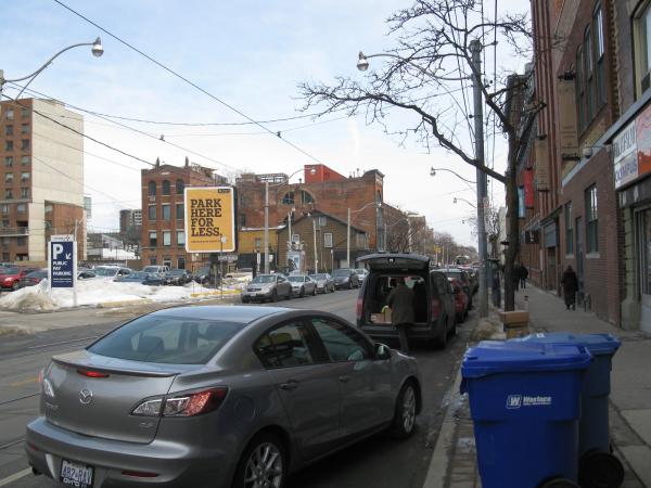 Approaching the Richard Bigley building, on Queen, 2013-02-26 -c