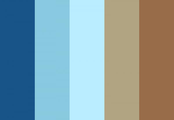 Aqua and Cocoa Palette