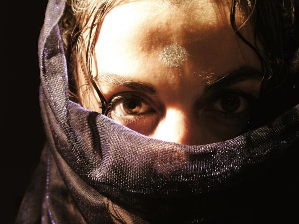 Arab woman with veil